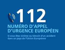 Numéro d' appel d' urgence Européen: 112,si vous etes victime ou témoin d'un accident dans un pays de l' union Européenne